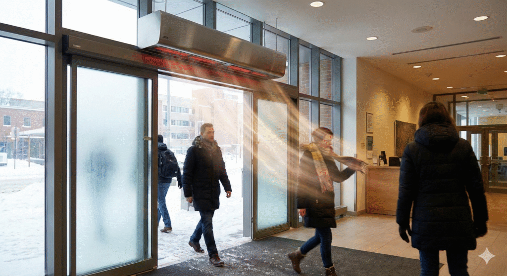 What is an Air Curtain and What is the Purpose of an Air Curtain? 2 Warm Air Curtains