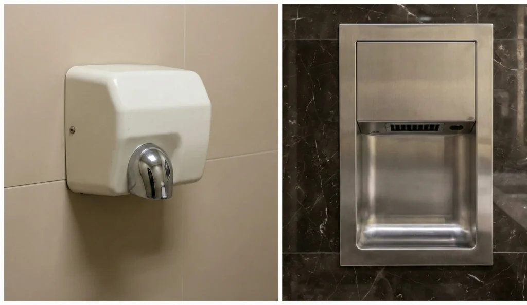 How Do Air Hand Dryers Work and What Are the Types of Hand Dryers Available? 5 Wall Mounted vs Recessed Hand Dryers