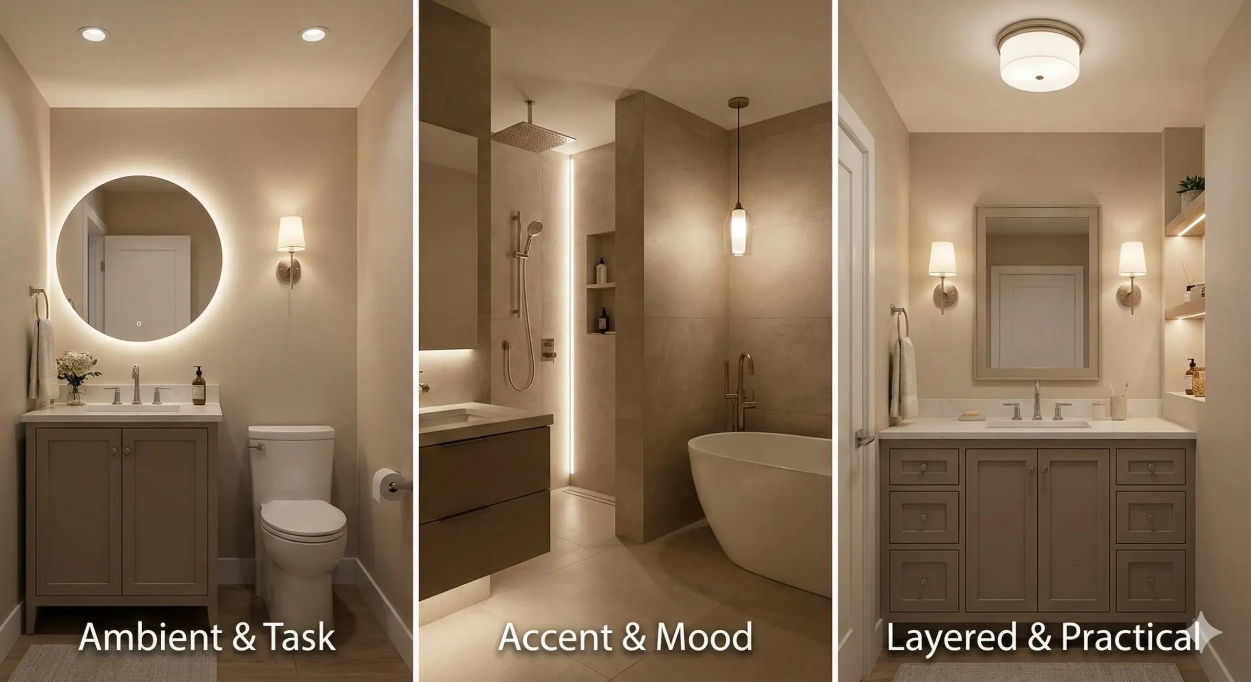 Homepage 53 Lighting Design Ideas for Small Bathrooms