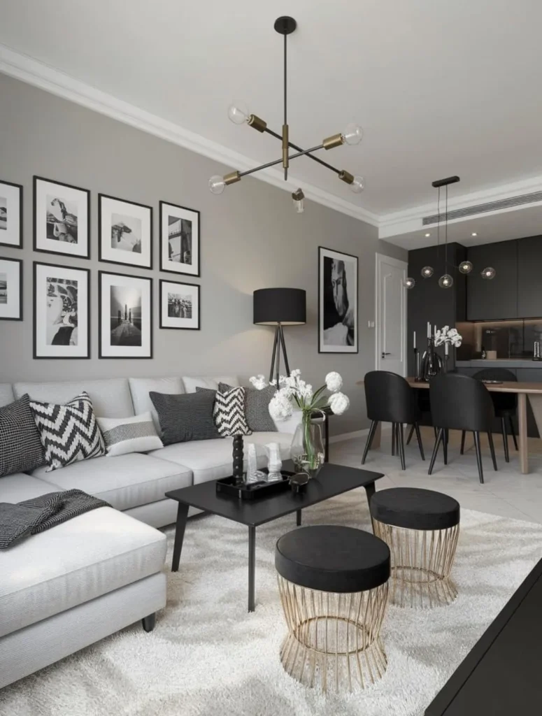 Home Interior Colour Combination Ideas That Match Modern Bathroom Designs 3 Monochrome Palette Black White and Charcoal