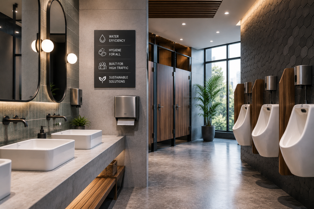 Best Commercial Bathroom Fixtures for High-Traffic Buildings