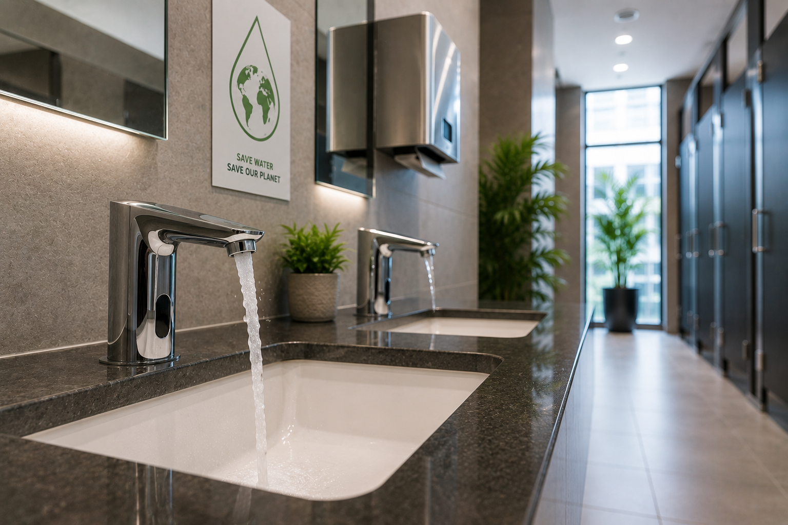 Blogs 37 How Sensor Faucets Help Reduce Water Consumption in Commercial Buildings