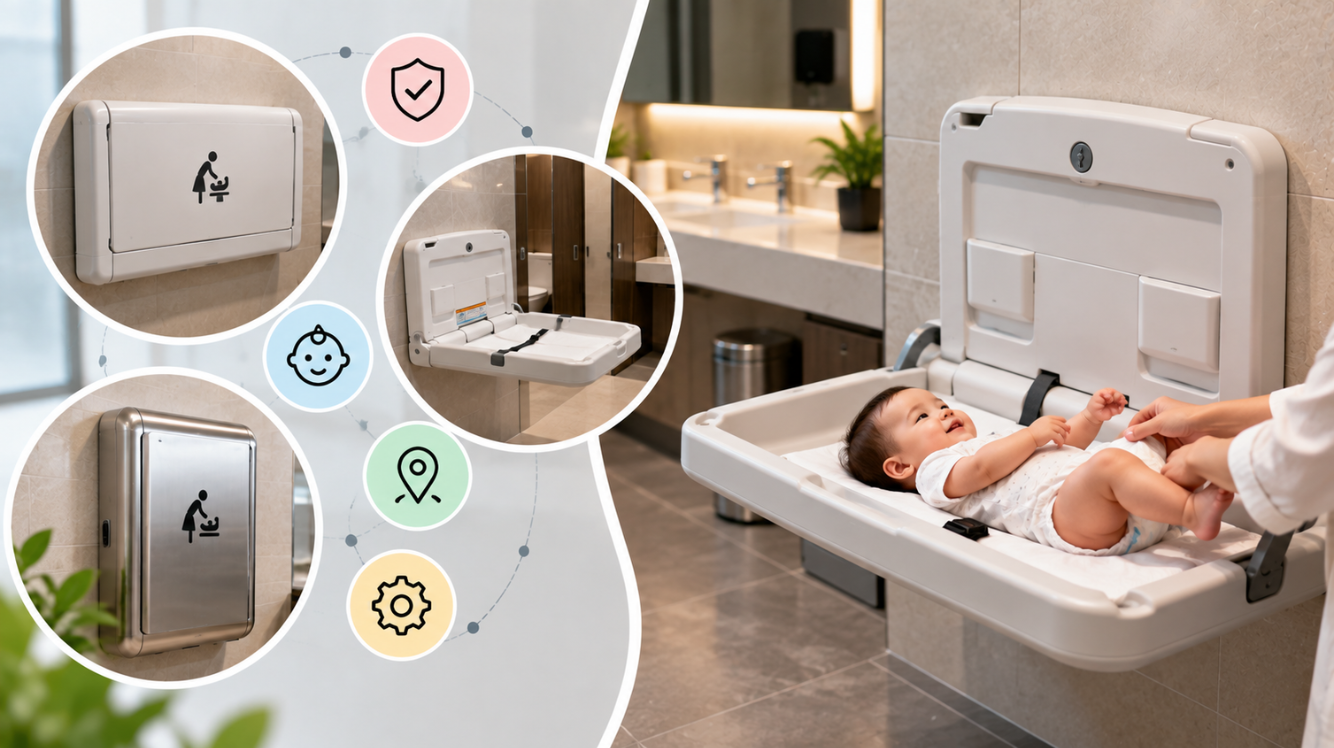 Homepage 53 Commercial Diaper Changing Stations: Types, Features, Placement, and Safety Considerations